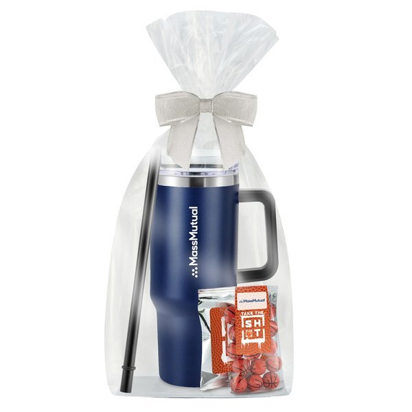 Chocolate Basketballs, Gatorade® Packet & Tapered Tumbler w/ Straw Gift Set
