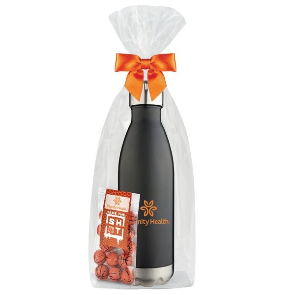 Chocolate Basketballs & Vacuum Insulated Bottle Gift Set