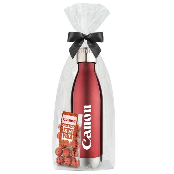 Chocolate Basketballs & Vacuum Insulated Bottle Gift Set
