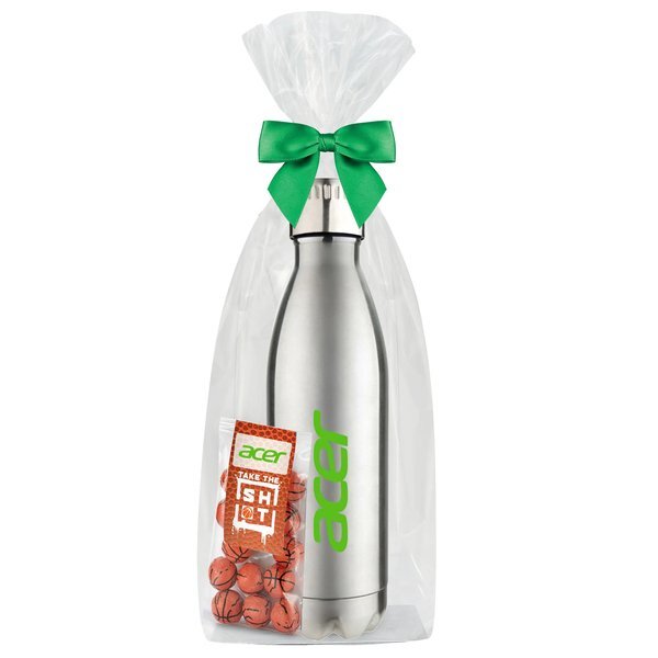 Chocolate Basketballs & Vacuum Insulated Bottle Gift Set