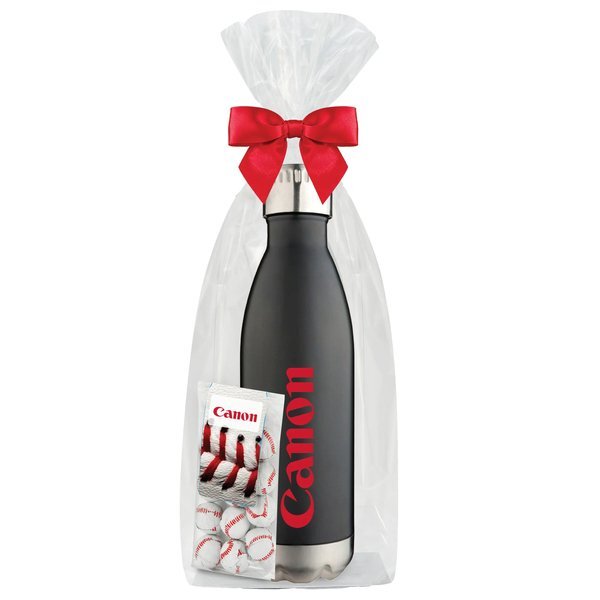 Chocolate Baseballs & Vacuum Insulated Bottle Gift Set