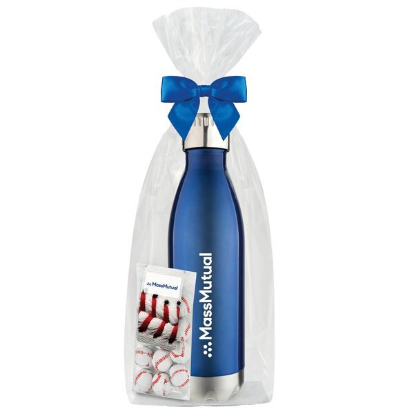 Chocolate Baseballs & Vacuum Insulated Bottle Gift Set