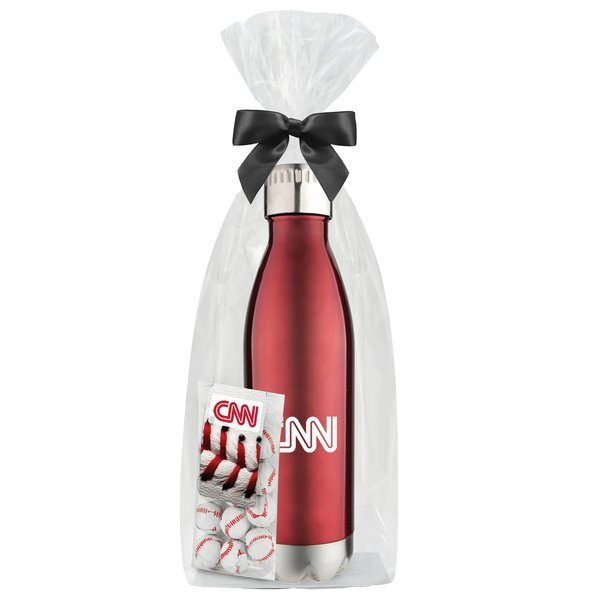 Chocolate Baseballs & Vacuum Insulated Bottle Gift Set