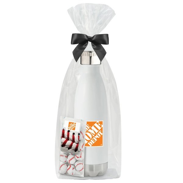 Chocolate Baseballs & Vacuum Insulated Bottle Gift Set