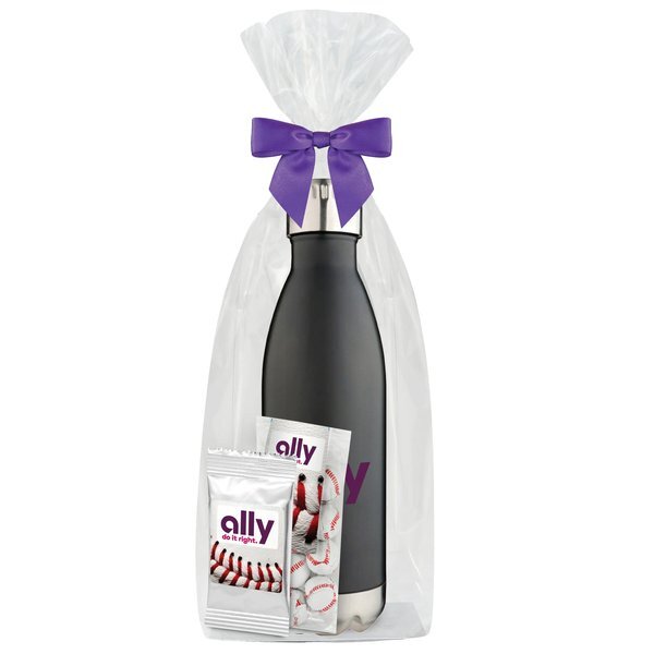 Chocolate Baseballs, Gatorade® Packet & Vacuum Insulated Bottle Gift Set