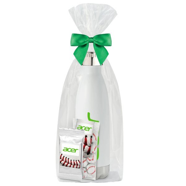 Chocolate Baseballs, Gatorade® Packet & Vacuum Insulated Bottle Gift Set