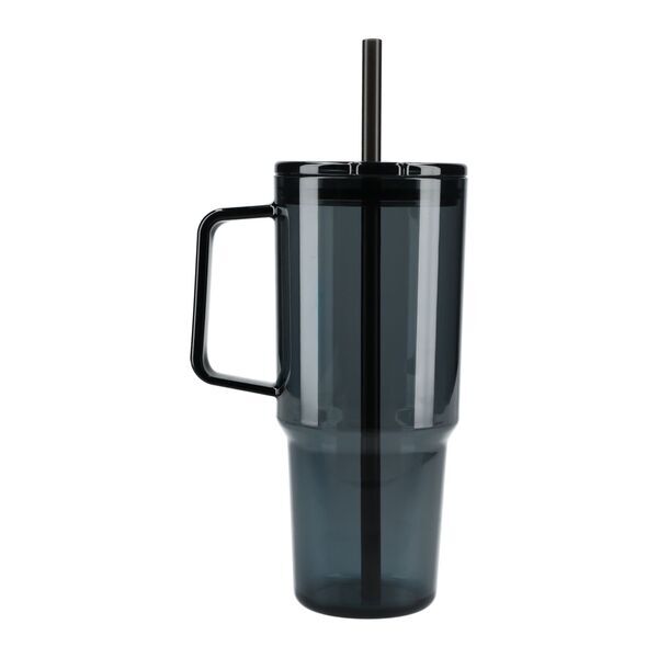 Lucien Recycled Acrylic Travel Mug w/ Straw, 40oz.