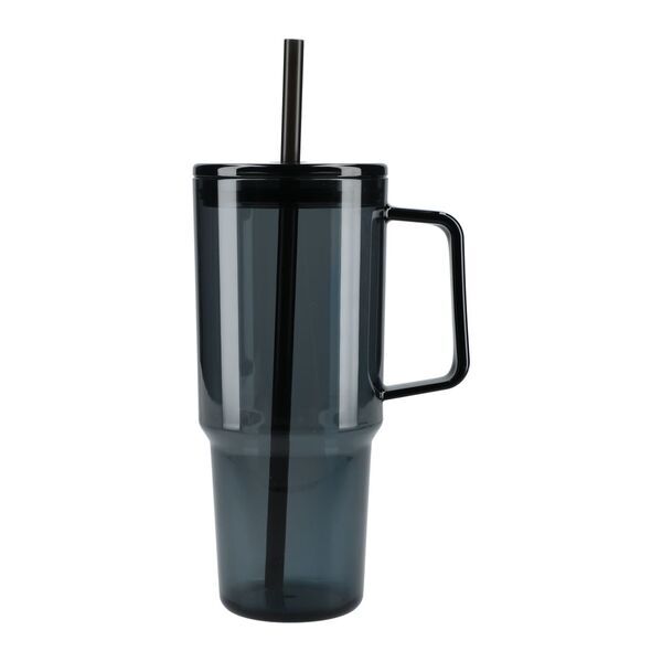 Lucien Recycled Acrylic Travel Mug w/ Straw, 40oz.