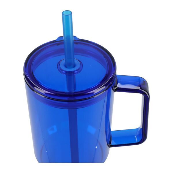 Lucien Recycled Acrylic Travel Mug w/ Straw, 40oz.