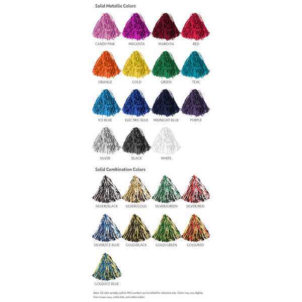 Contour Handle Metallic Pom, Full Color