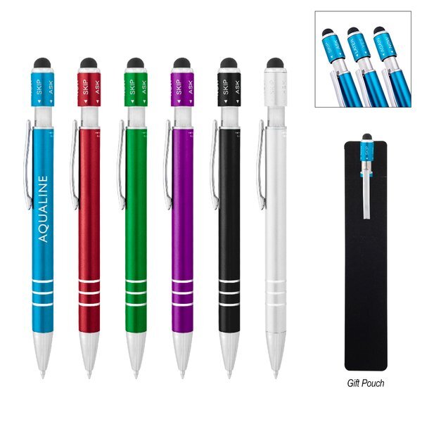 Recycled Aluminum Spin Game Top Stylus Pen