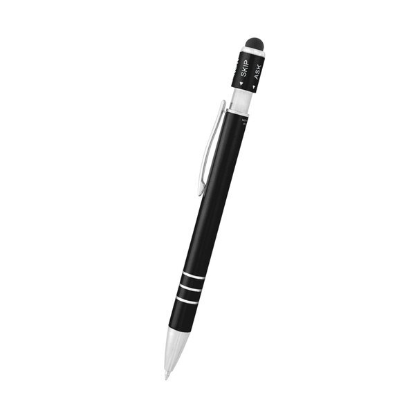 Recycled Aluminum Spin Game Top Stylus Pen