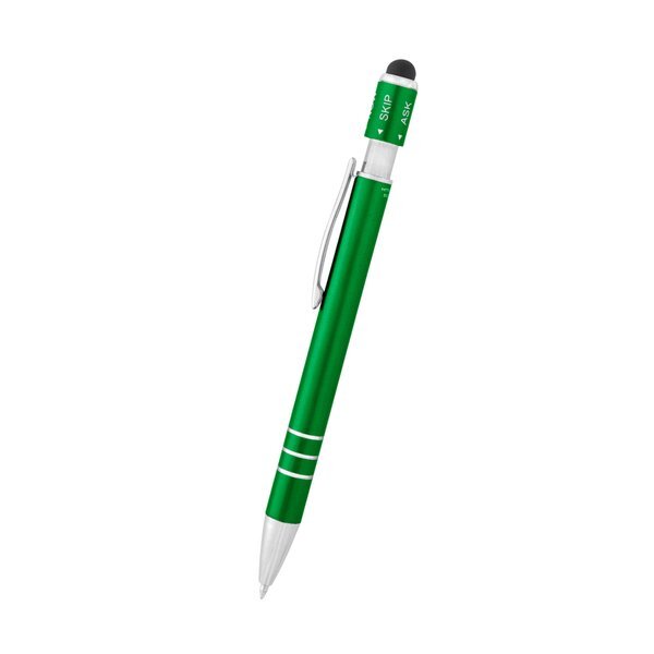 Recycled Aluminum Spin Game Top Stylus Pen