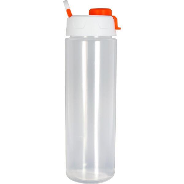 Pop Up Lid Debossed Water Bottle, 24oz.