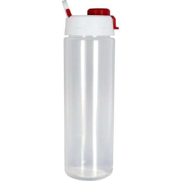 Pop Up Lid Debossed Water Bottle, 24oz.