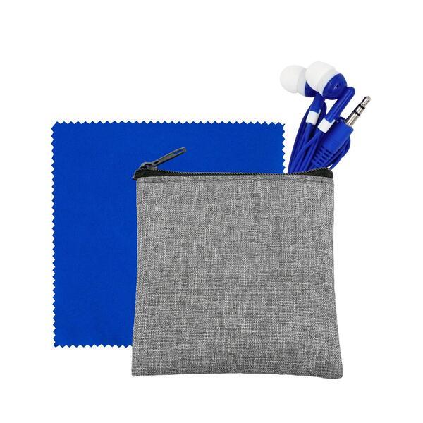 Recycled Ear Bud & Cloth Set