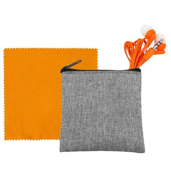 Recycled Ear Bud & Cloth Set