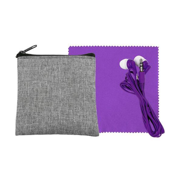 Recycled Ear Bud & Cloth Set