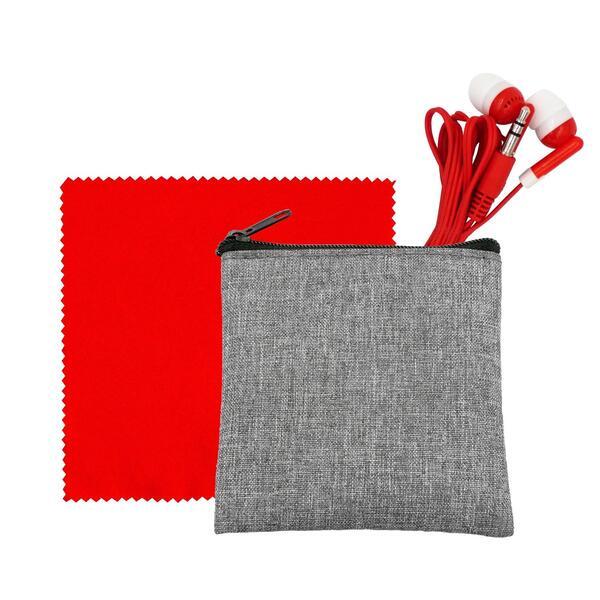 Recycled Ear Bud & Cloth Set