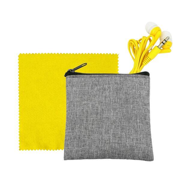 Recycled Ear Bud & Cloth Set