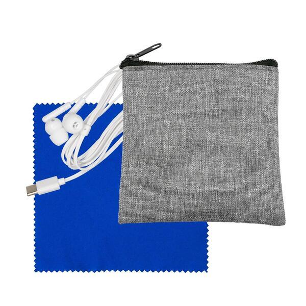 Recycled Cloth & Type C Earbud