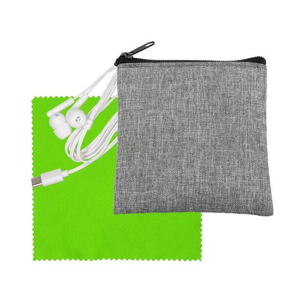 Recycled Cloth & Type C Earbud