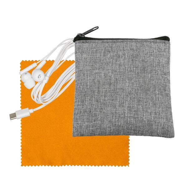 Recycled Cloth & Type C Earbud