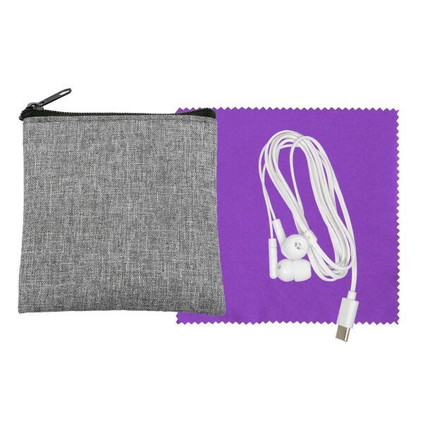 Recycled Cloth & Type C Earbud