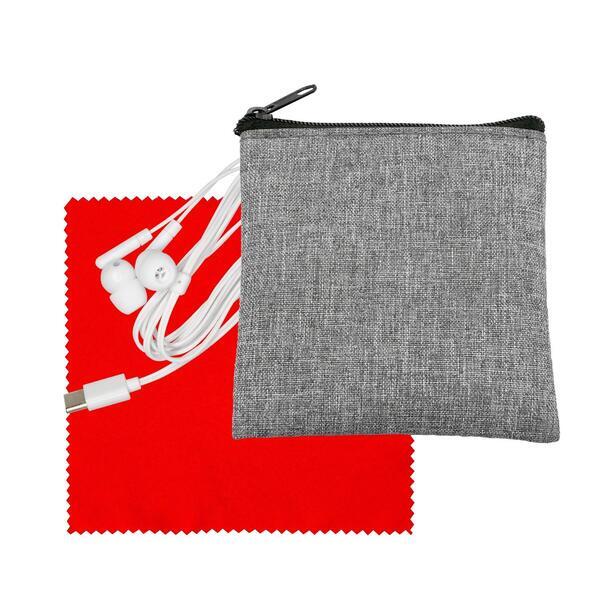 Recycled Cloth & Type C Earbud