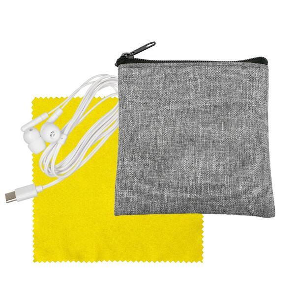 Recycled Cloth & Type C Earbud