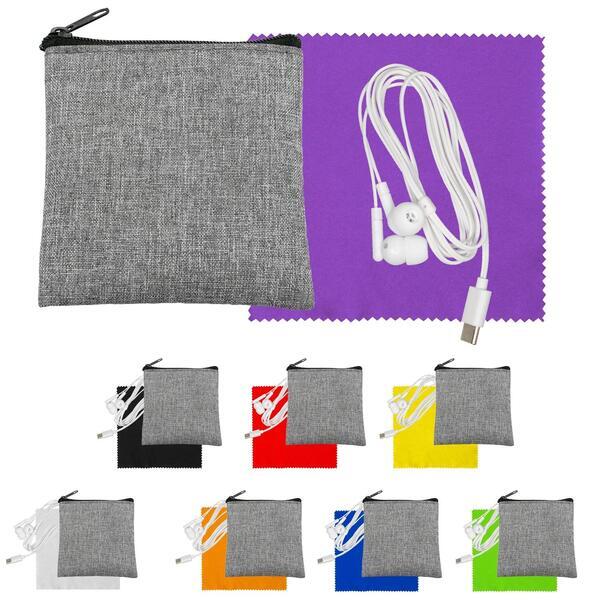 Recycled Cloth & Type C Earbud