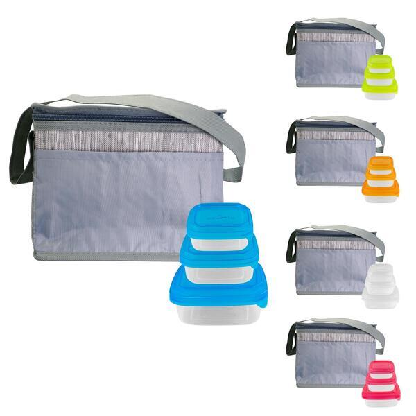 Gray Graph Portion Control Lunch Set