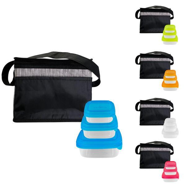 Black Graph Portion Control Lunch Set