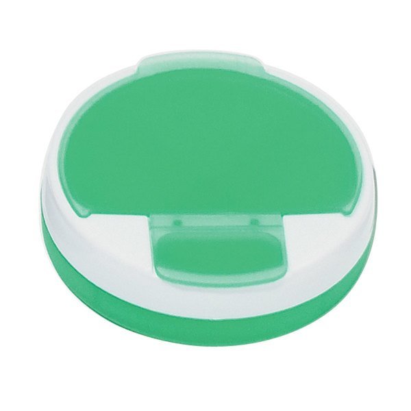 Round Travel Pill Box, Four Compartment