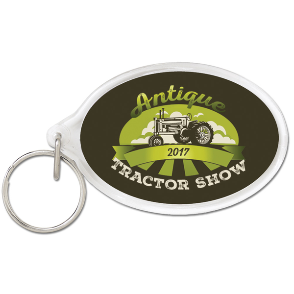 Oval Acrylic Key Tag