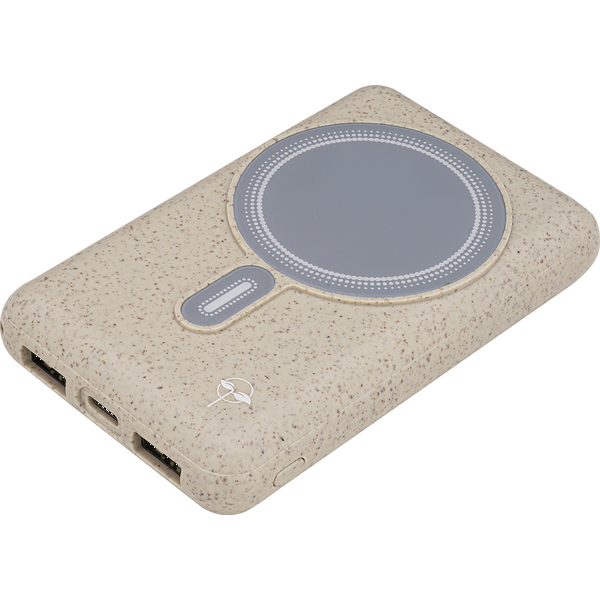 EarthTrendz™ Solar Magnetic Wireless Power Bank, 10000mAh