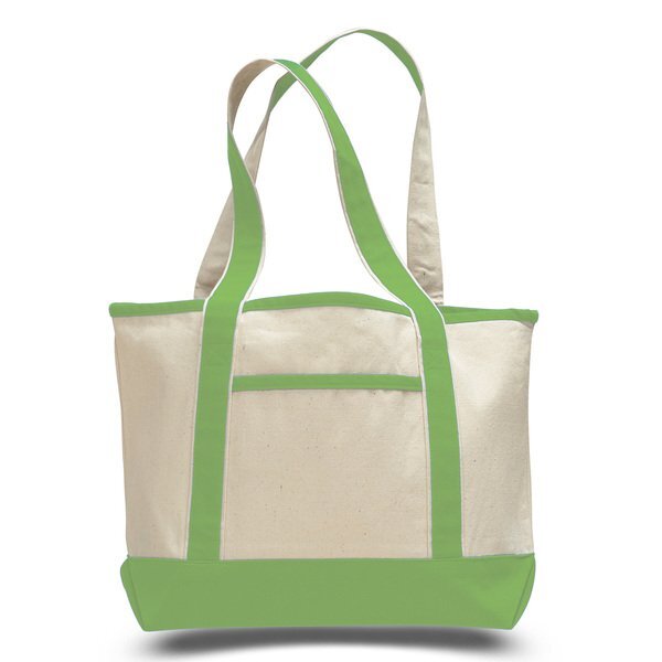Deluxe Colored Cotton Shopping Tote Bag