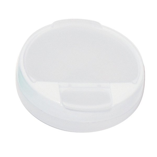 Round Travel Pill Box, Four Compartment
