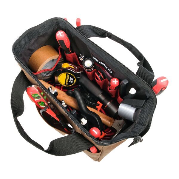 Wolverine® 13" Canvas 14 Pocket Tool Bag