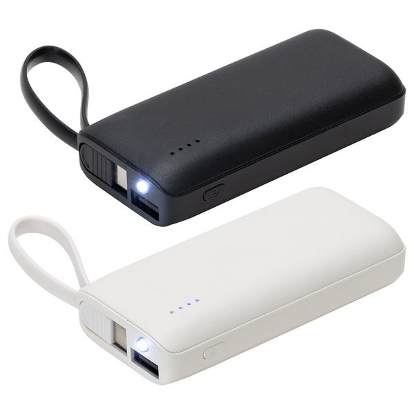 Chancellor Power Bank w/ USB-C Built-In Cable, 5000mAh