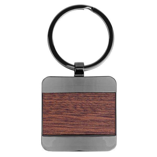 Bolton Square Wood Key Chain