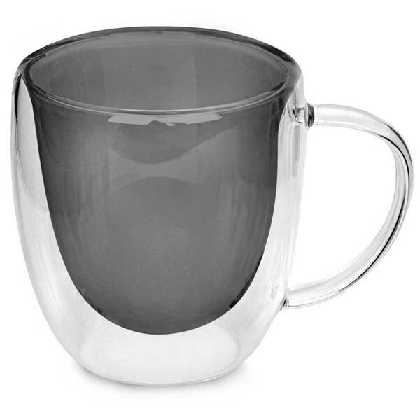 Double Wall Glass Mug, 8.5oz.