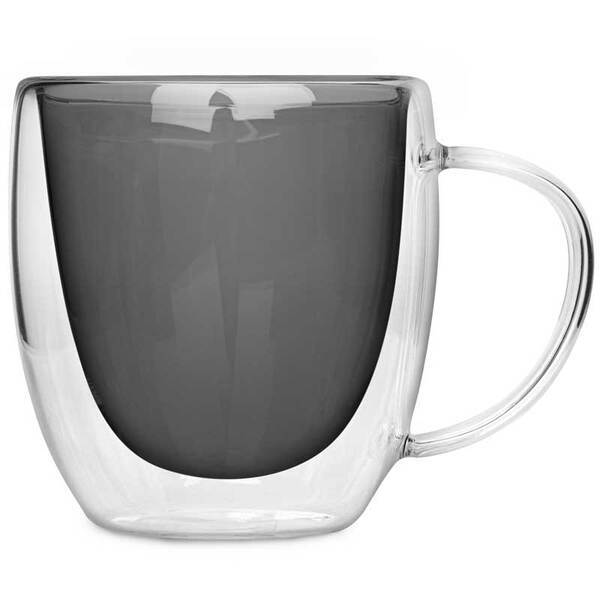 Double Wall Glass Mug, 8.5oz.