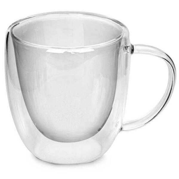 Double Wall Glass Mug, 8.5oz.