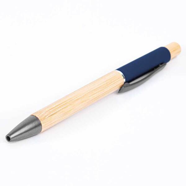 Bamboo Barrel Pen with Gun Metal Clip