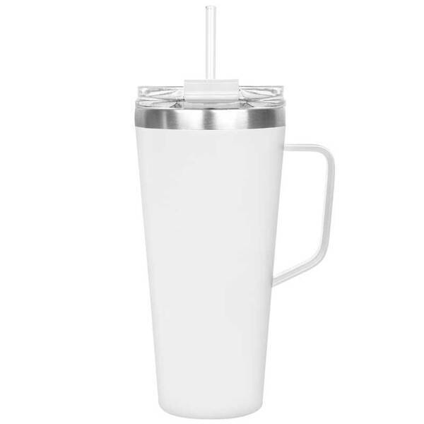 Puma Mug with Straw Lid, 30oz.
