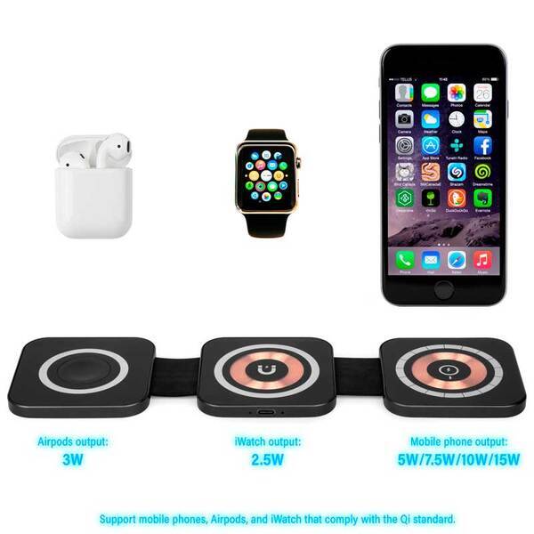 Luxe 3 in 1 Wireless Charger