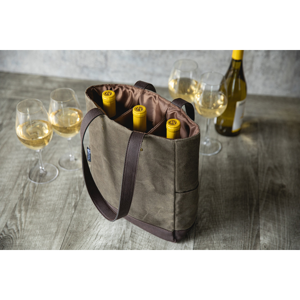 Three-Bottle Insulated Wine Cooler Bag
