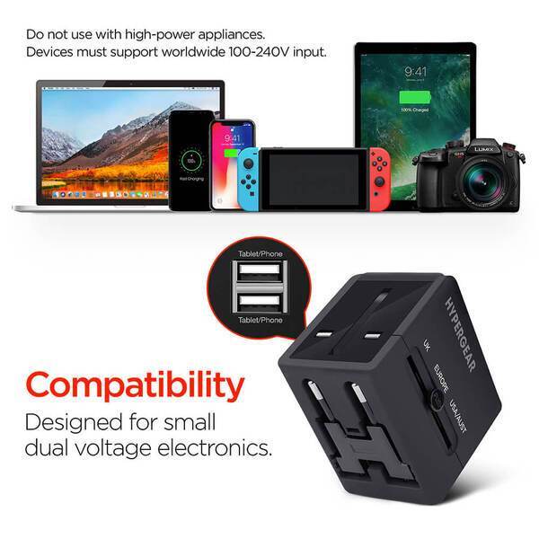 Hypergear All-In-One World Travel Adapter
