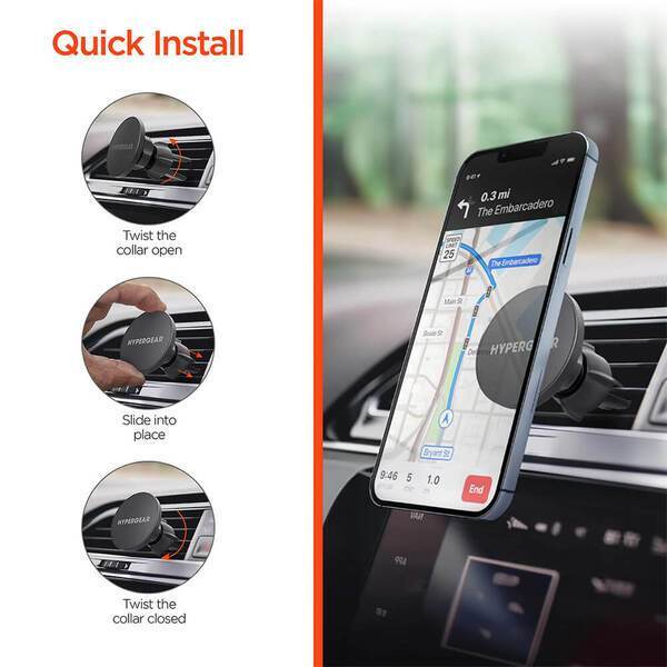 Hypergear Mag Grip Magnetic Phone Mount w/ MagSafe Vent